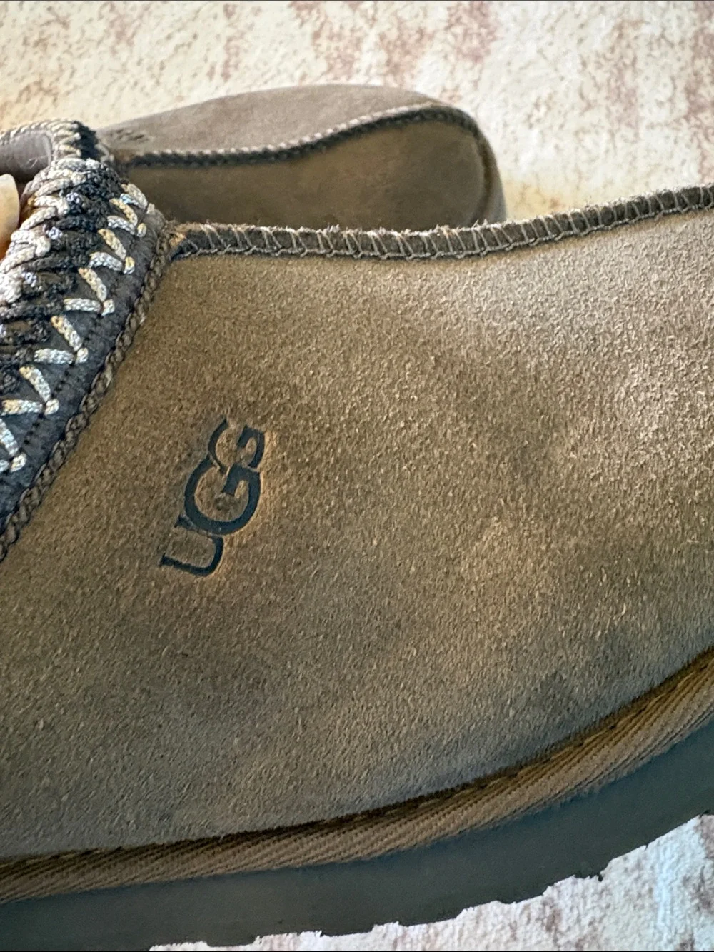 Kids UGG Chestnut Suede Cozy Slip-On Mules